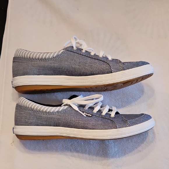 Keds Denim Blue Sneakers with White Laces - Picture 2 of 7